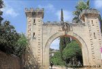 Entrance to Raixa gardens in Bunyola Majorca