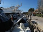Boats moored in Santa Ponsa harbour Majorca