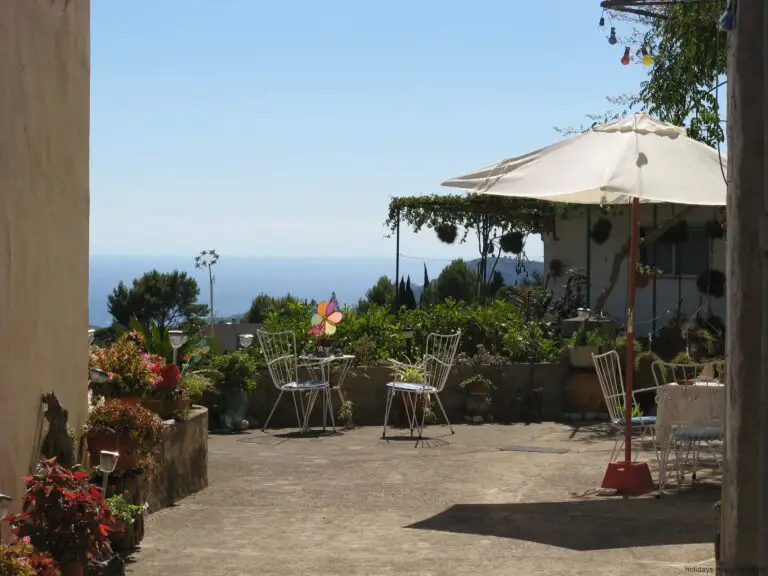 Cafe outside terrace area at Galilea Majorca