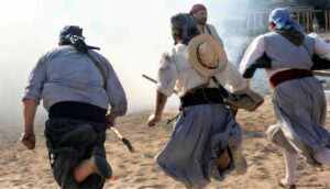 Christians and Moors (Moros y Cristianos) Festival Fight in Soller - Majorca @ Soller | Sóller | Balearic Islands | Spain