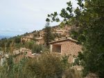 Houses on the hillsides in Deia Majorca