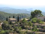 Houses on top of the mountains at Galilea Majorca