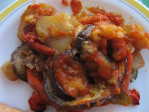 Majorcan Tumbet on a dish
