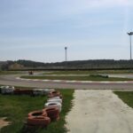 One of the corners at the Magaluf kart racing circuit Majorca