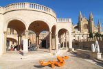 Orange Art Sculpture at the March Palace (Palacio March) Palma de Mallorca