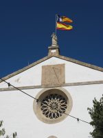 Round church window at Galilea Majorca