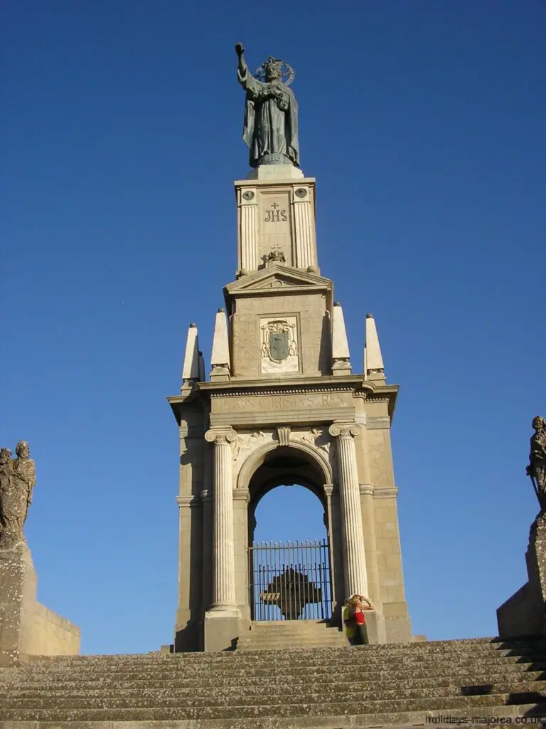 Sant Salvador monument and steps in Felanitx Majorca