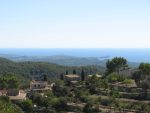 Sea view from the church at the top of Galilea Majorca