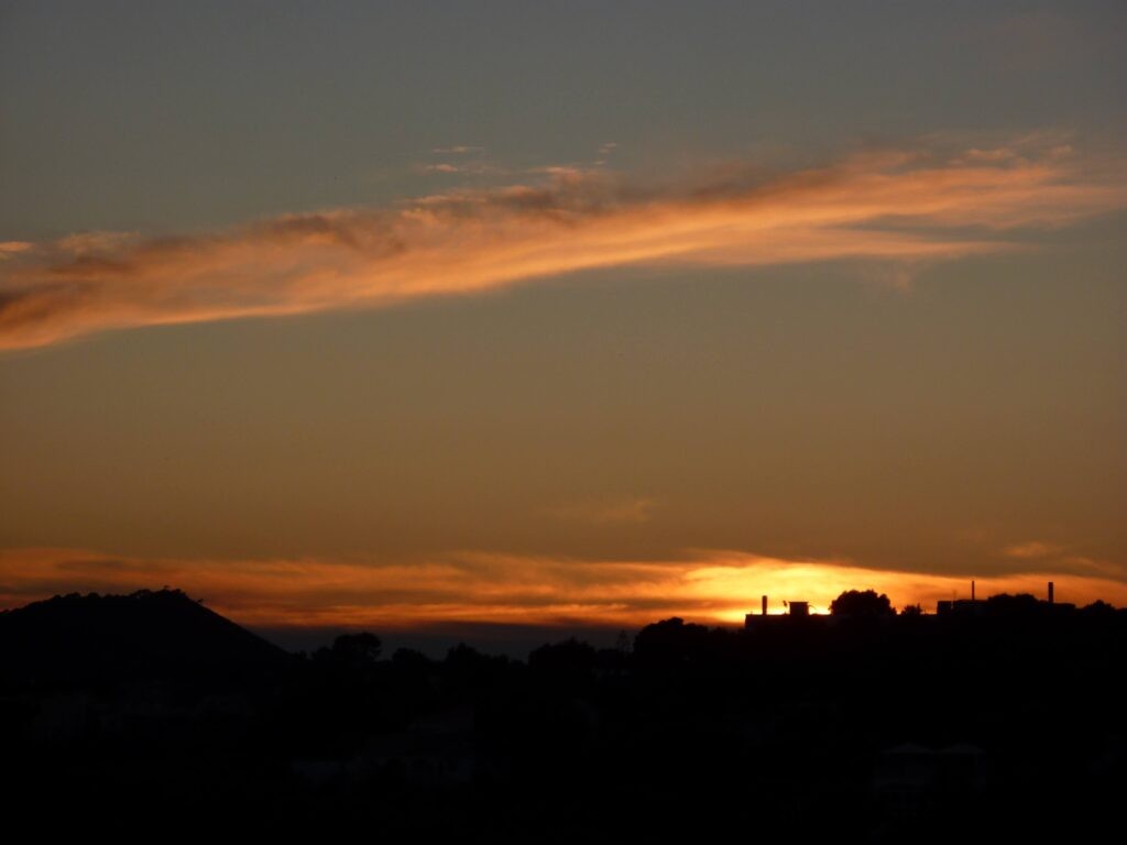 Sunset near Porto Collom