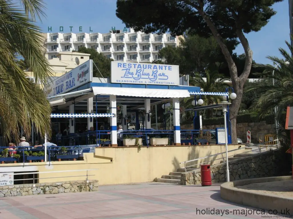The Blue Bar in Palma Nova Majorca