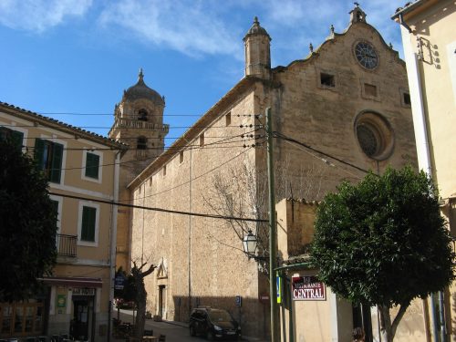 The church in the centre of Bunyola Majorca
