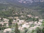 The hillside town of Deia in Majorca
