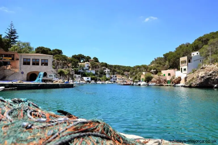The natural harbour of Cala Figuera in Majorca