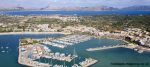 The port of Alcudia from the air