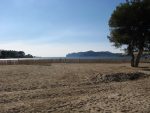 View from the back of Santa Ponsa beach Majorca