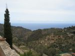 View to sea from Deia cemetary Majorca