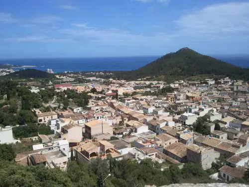View to sea from the Capdepera fortress in Majorca