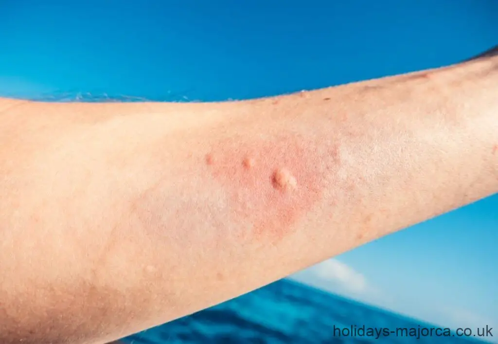 Jellyfish sting on arm