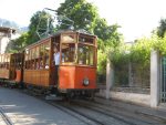 The front of a Soller tram