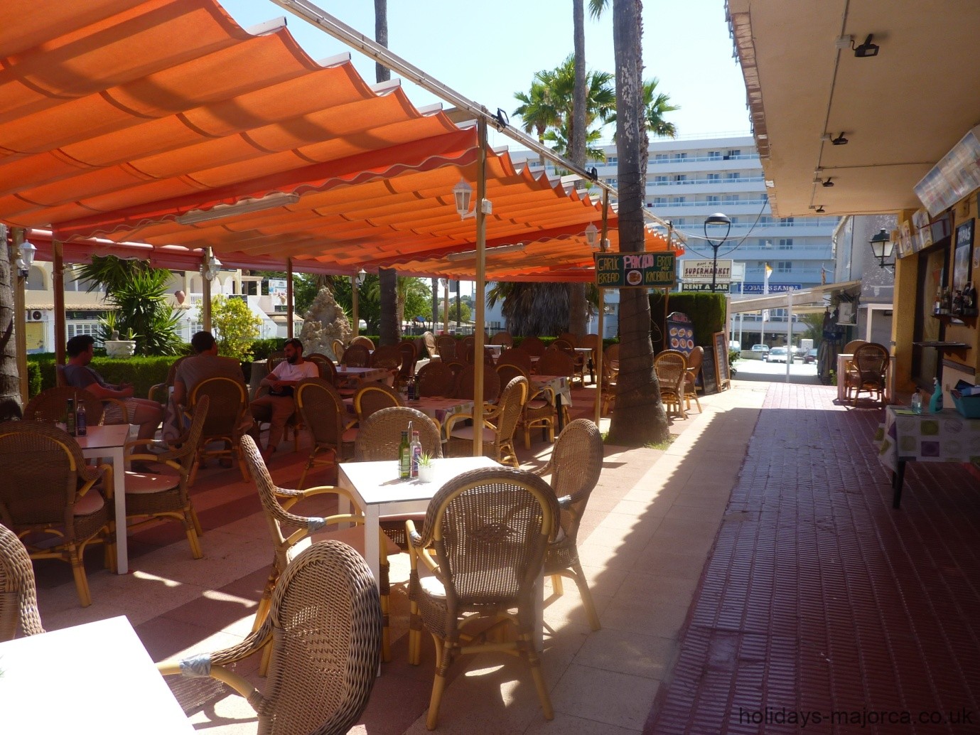 Ccales de Mallorca bar terrace
