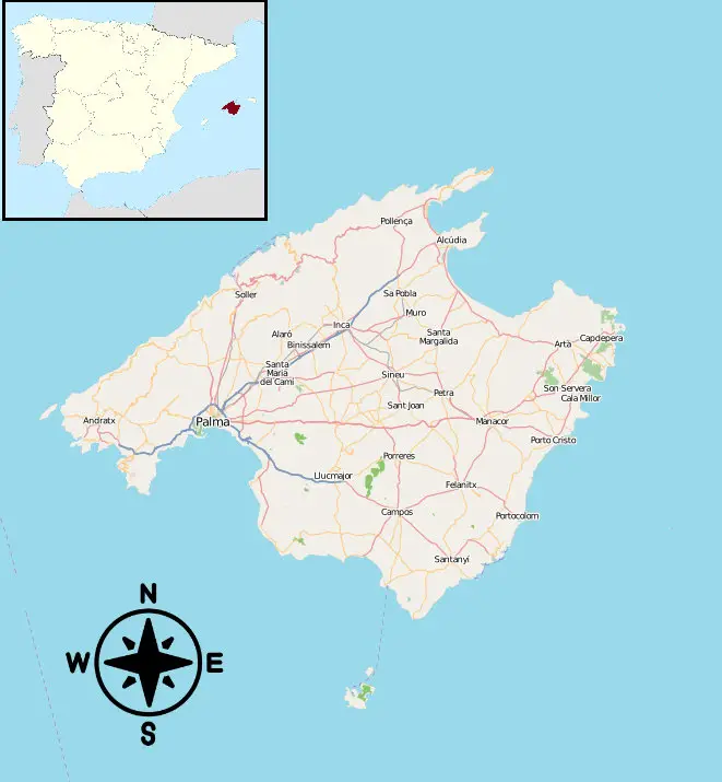 Mallorca karte